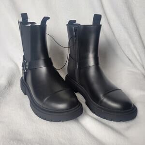 Kids Crosby Harness Moto Boots art class black size 4